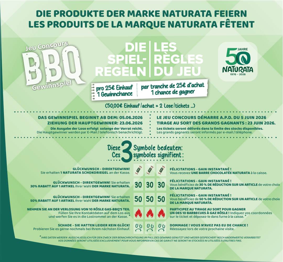 BBQ Gewinnspiel reglement DE FR