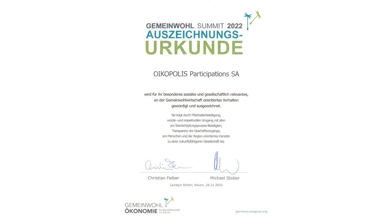 Gemeinwohl Ökonomie