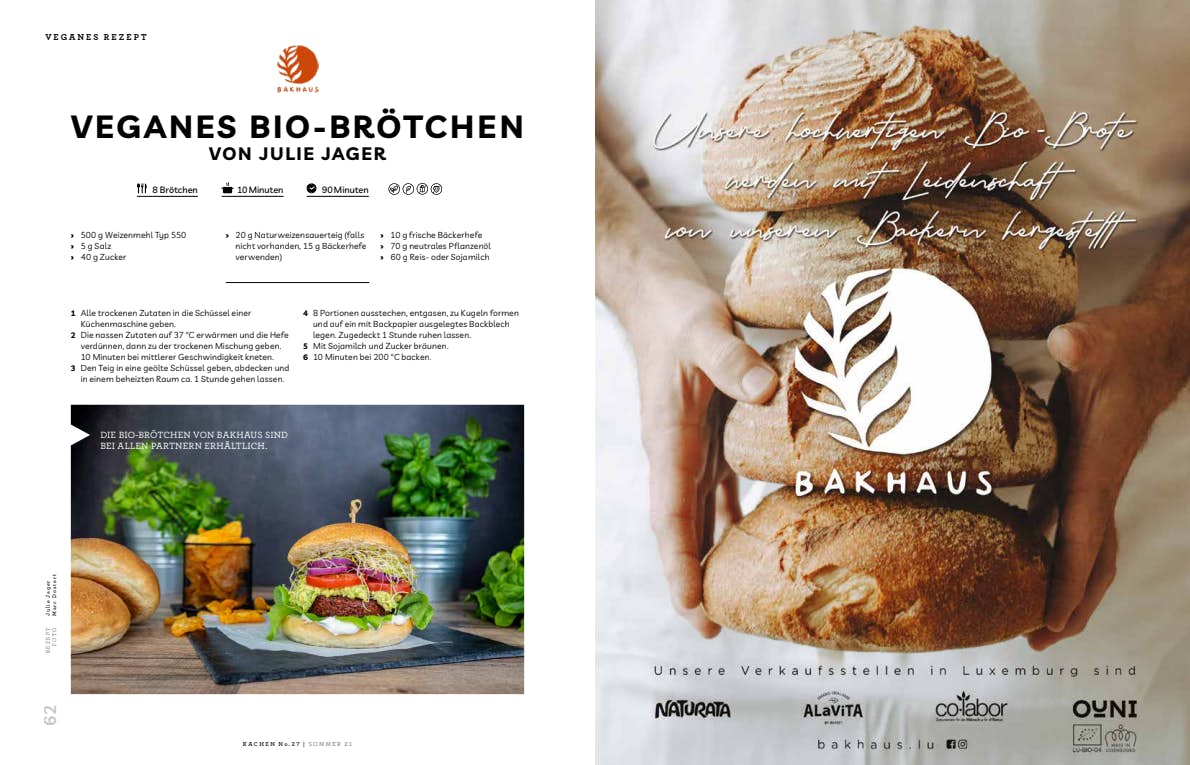 Kachen Bio Brötchen