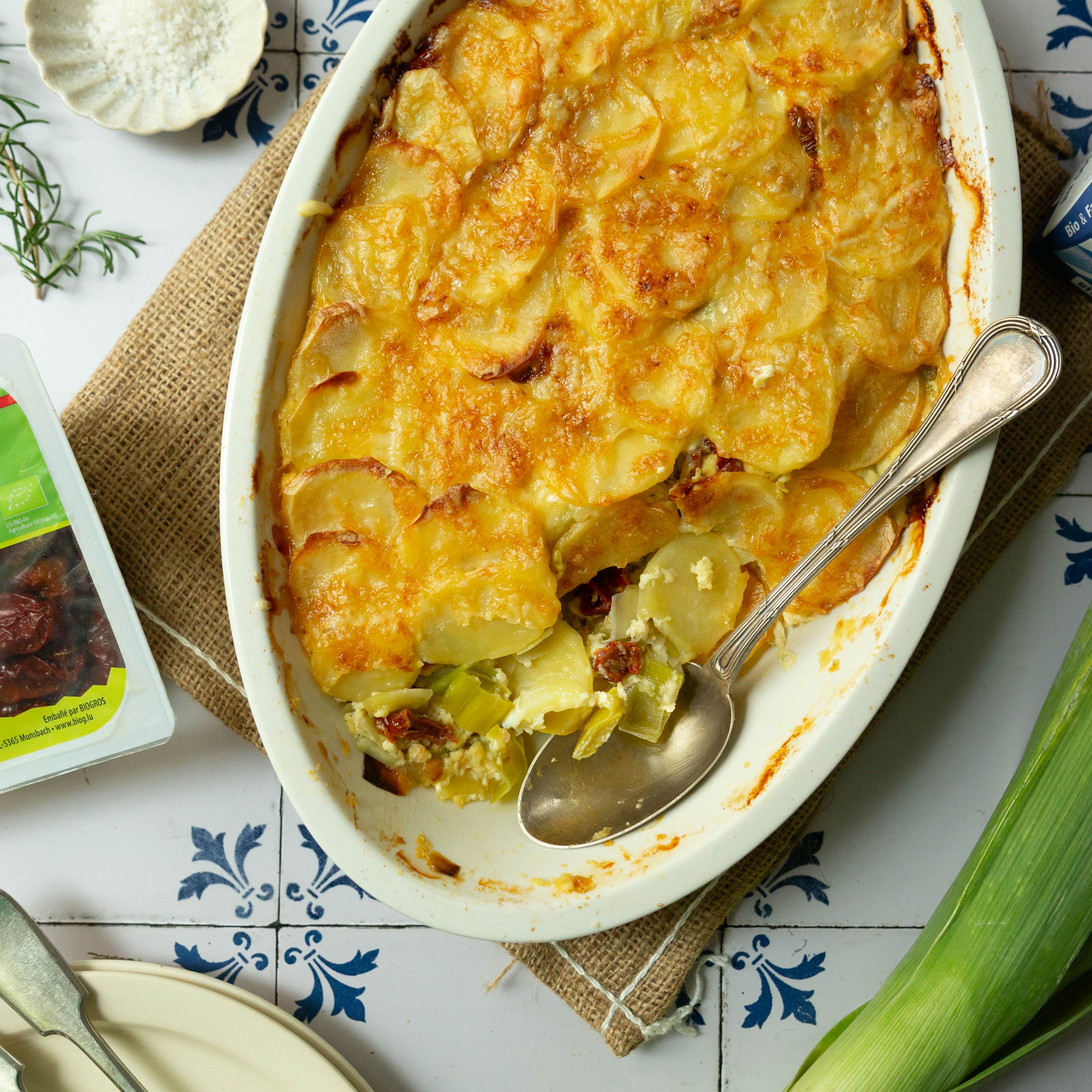 Leek Potato Gratin BIOG Wide