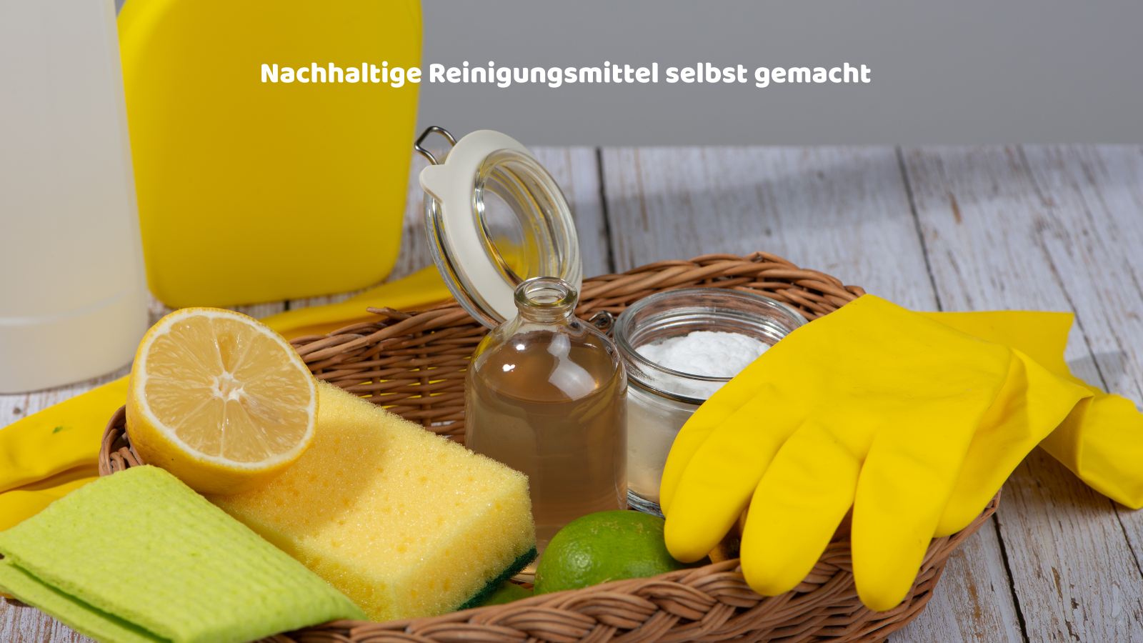 Nachhaltige Reiningsmittell slebst gemacht