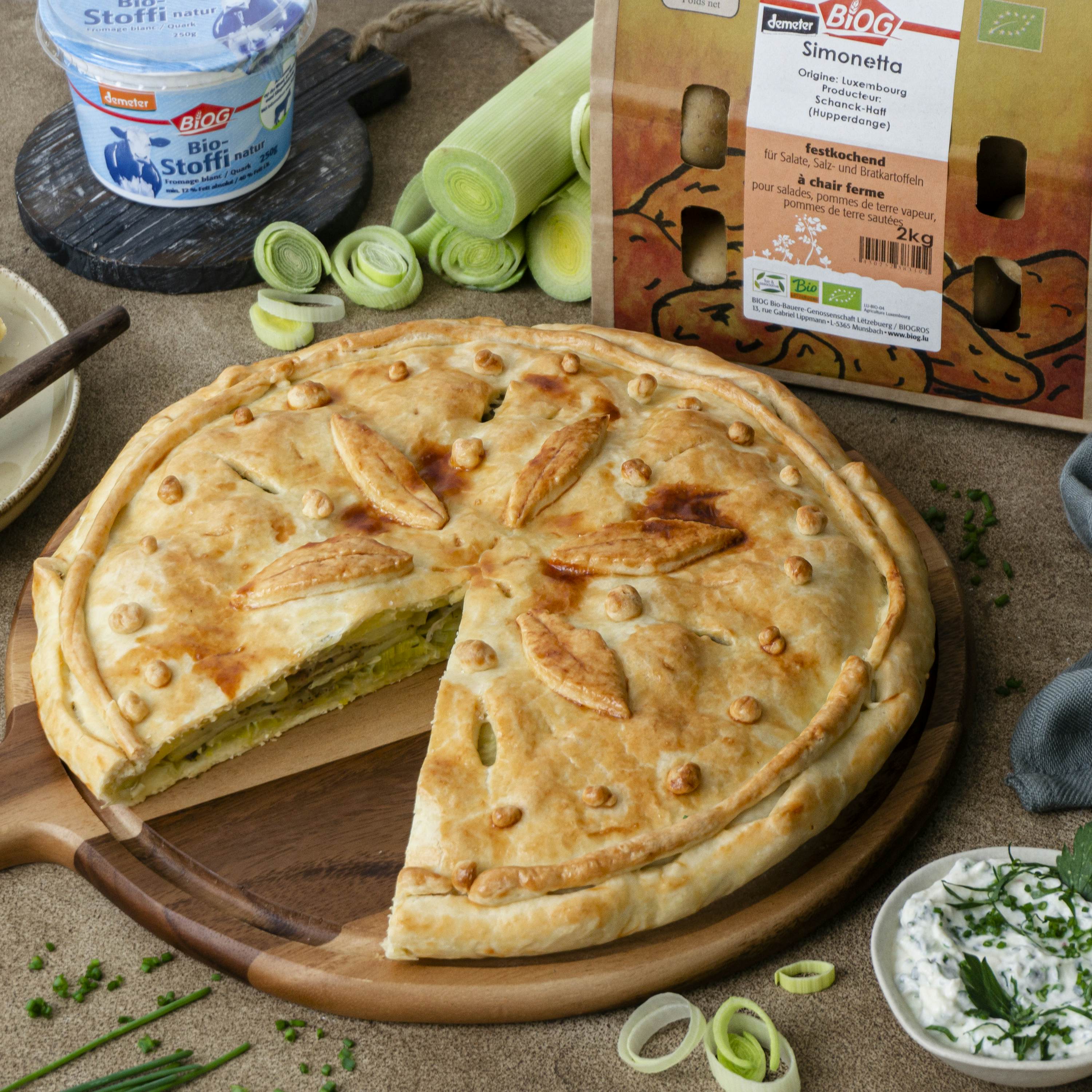 Potato Leek Tart Website