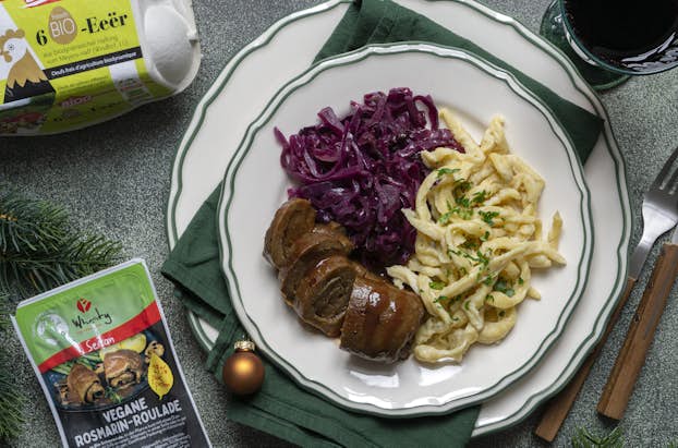 Weihnachten Hauptspeise Vegan Rouladen Website