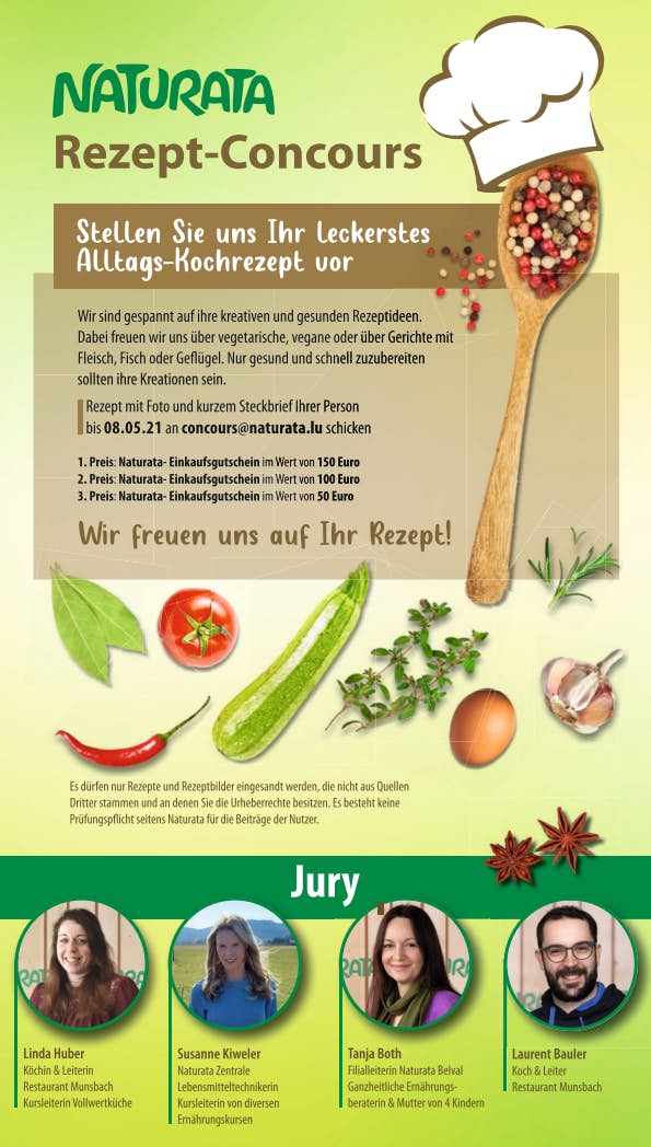 Naturata Rezept Concours Jury DE Internet